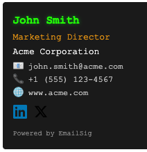 Terminal template preview